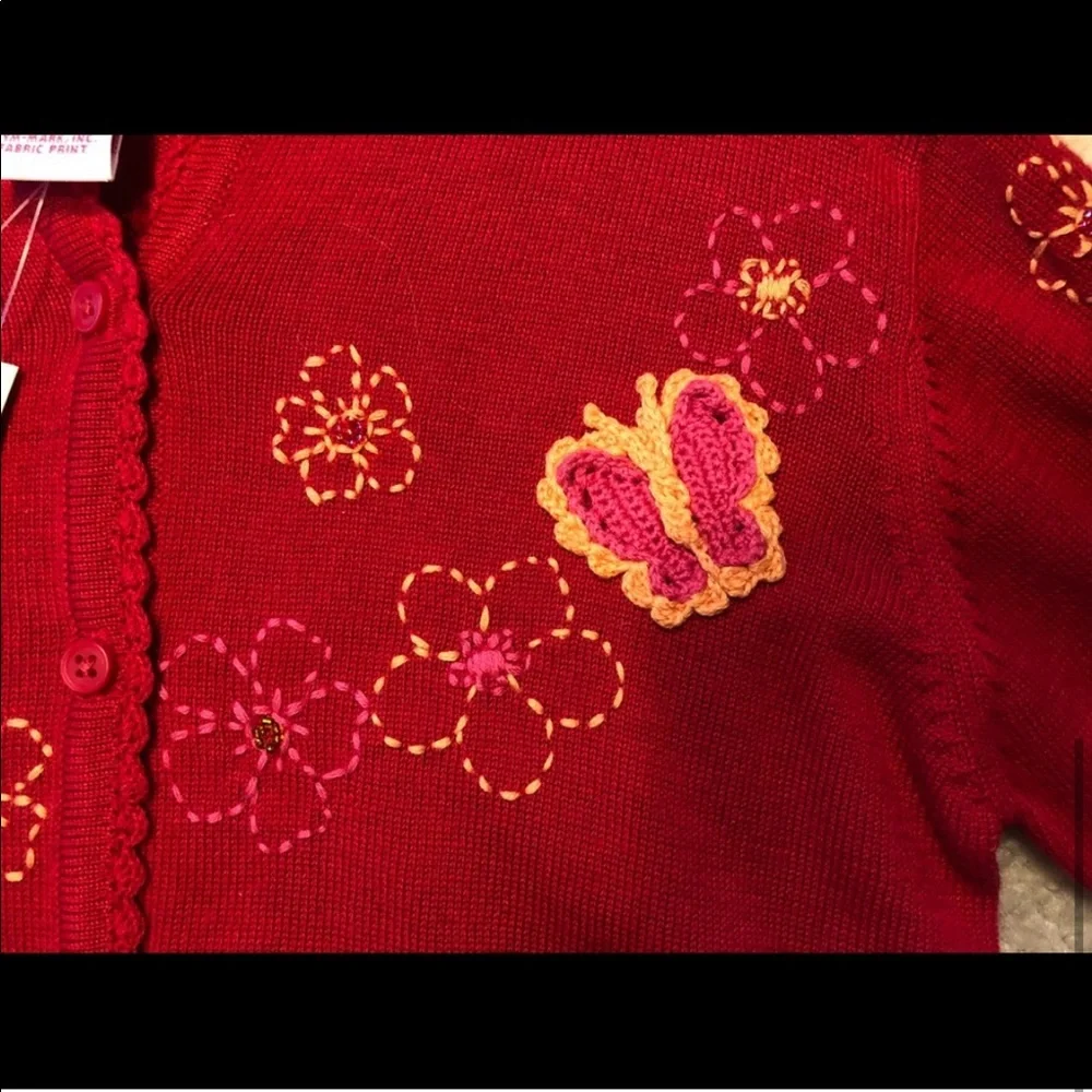 Gymboree red knit